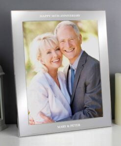 Personalised Any Message 8×10 Silver Photo Frame