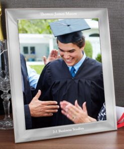 Personalised Any Message 8×10 Silver Photo Frame