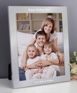 Personalised Any Message 8×10 Silver Photo Frame