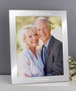 Personalised Any Message 8×10 Silver Photo Frame