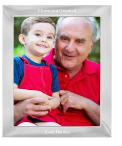 Personalised Any Message 8×10 Silver Photo Frame