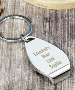 Personalised Any Message Bottle Opener Keyring