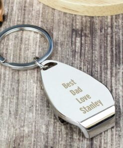 Personalised Any Message Bottle Opener Keyring