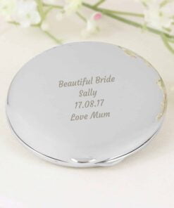 Personalised Any Message Compact Mirror