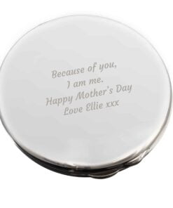 Personalised Any Message Compact Mirror