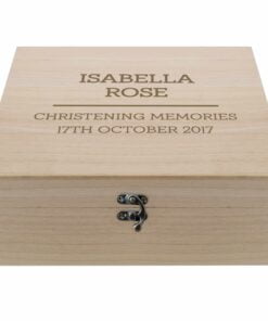 Personalised Any Message Large Wooden Keepsake Box