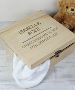 Personalised Any Message Large Wooden Keepsake Box