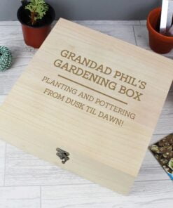 Personalised Any Message Large Wooden Keepsake Box