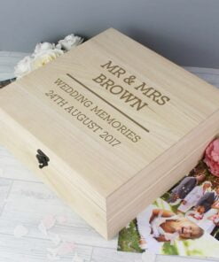 Personalised Any Message Large Wooden Keepsake Box