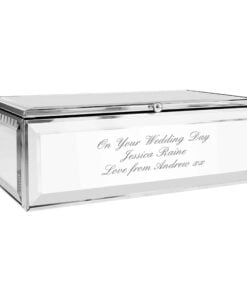 Personalised Any Message Mirrored Jewellery Box