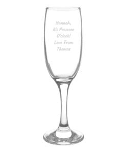 Personalised Any Message Prosecco Flute