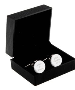 Personalised Any Message Round Cufflinks