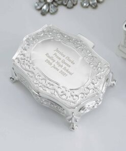 Personalised Any Message Small Antique Trinket Box