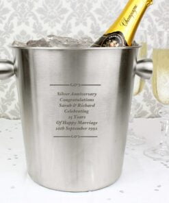 Personalised Any Message Stainless Steel Ice Buckets