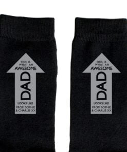Personalised Awesome Dad Men’s Socks