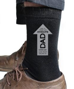 Personalised Awesome Dad Men’s Socks