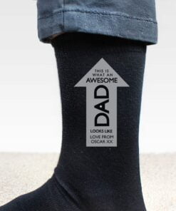 Personalised Awesome Dad Men’s Socks