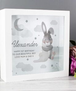 Personalised Baby Bunny Memory Keepsake Box