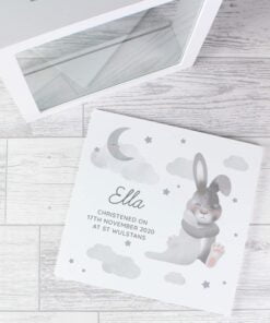Personalised Baby Bunny Memory Keepsake Box