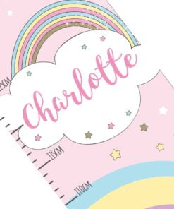 Personalised Baby Unicorn Height Chart