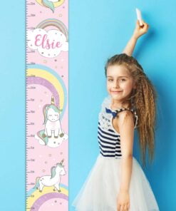 Personalised Baby Unicorn Height Chart