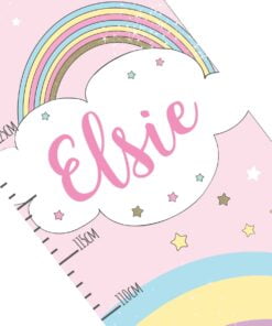 Personalised Baby Unicorn Height Chart