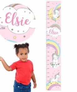 Personalised Baby Unicorn Height Chart