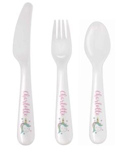 Personalised Baby Unicorn Plastic Cutlery