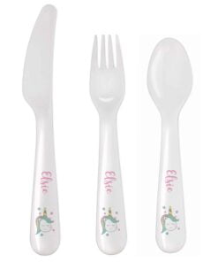 Personalised Baby Unicorn Plastic Cutlery
