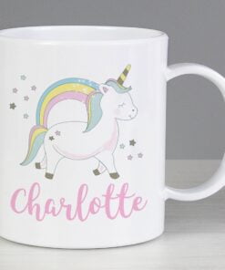 Personalised Baby Unicorn Plastic Mug