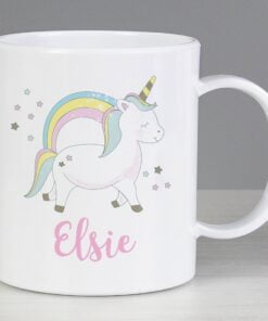 Personalised Baby Unicorn Plastic Mug