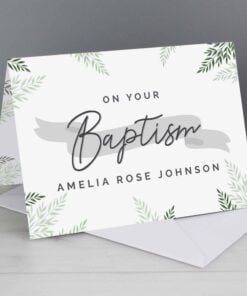 Personalised Baptism Card