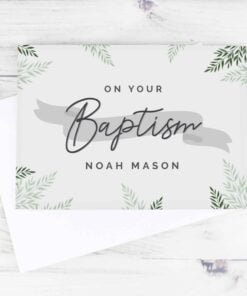 Personalised Baptism Card