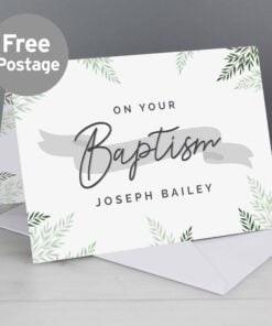 Personalised Baptism Card