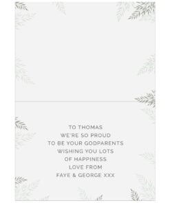 Personalised Baptism Card