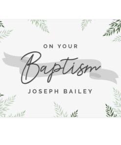 Personalised Baptism Card
