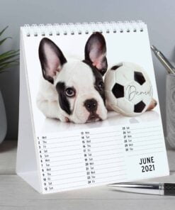 Personalised Barking Mad Dog Desk Calendar