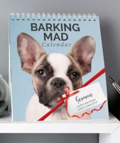 Personalised Barking Mad Dog Desk Calendar