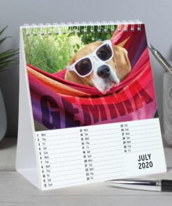 Personalised Barking Mad Dog Desk Calendar