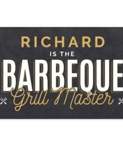 Personalised BBQ Grill Master Metal Sign