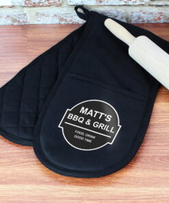 Personalised BBQ & Grill Oven Gloves