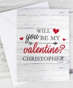 Personalised Be My Valentine Card