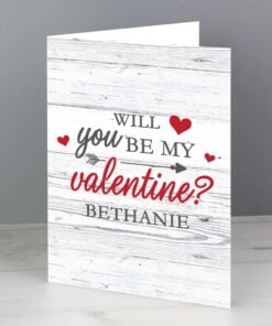 Personalised Be My Valentine Card