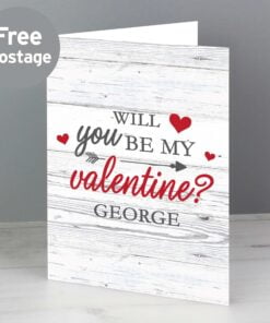 Personalised Be My Valentine Card