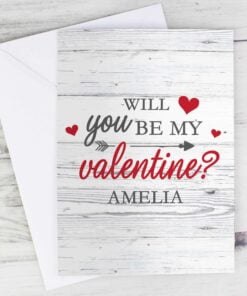 Personalised Be My Valentine Card