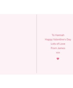 Personalised Be My Valentine Heart Card