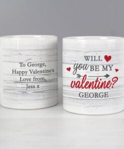 Personalised Be My Valentine Mug