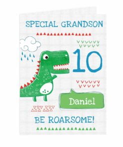 Personalised ‘Be Roarsome’ Dinosaur Card