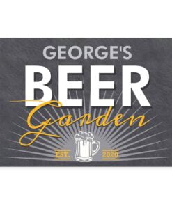 Personalised Beer Garden Metal Sign