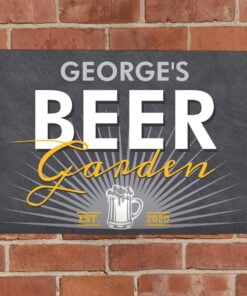Personalised Beer Garden Metal Sign